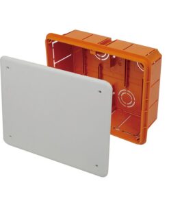 Cassetta Di Derivazione Da Incasso Muro IP40 Con Coperchio e Viti 118X96X70mm