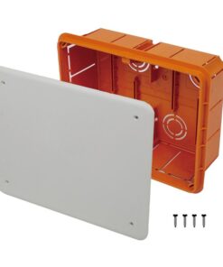 Cassetta Di Derivazione Da Incasso Muro IP40 Con Coperchio e Viti 160X130X70mm