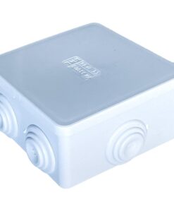 Scatola Di Derivazione Da Parete Stagna IP44 Con 6 Uscite Passacavi 80X80X40mm Coperchio A Pressione