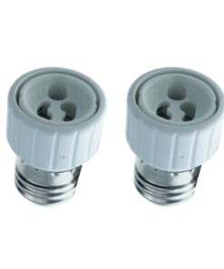 2 PZ Convertitore Adattatore Portalampada Per Lampada Attacco Da E27 A GU10