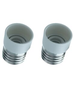 2 PZ Convertitore Adattatore Portalampada Per Lampada Attacco Da E27 A E14