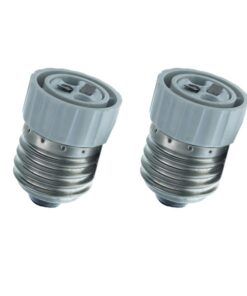 2 PZ Convertitore Adattatore Portalampada Per Lampada Attacco Da E27 A MR16 12V