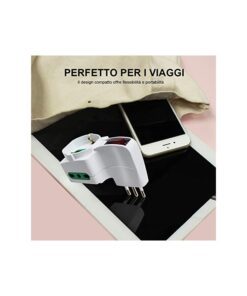 Alternative view of Adattatore Triplo Con Interruttore Spina 10A 2 Prese 10/16A Bipasso + 1 Presa Schuko 250V Bianco XSL1061