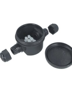 Alternative view of Scatola di Derivazione Con 2 Terminali Con Cavo Sezione 5-9mm Colore Nero Impermeabile IP66 Incluso Mammut 3 Poli SKU-5987