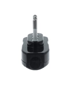 Spina Elettrica Piatta Salvaspazio Laterale 2P+T 10A 250V Nero XSL1028AN