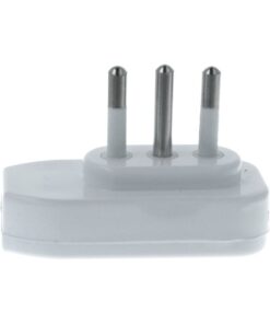 Spina Elettrica Piatta Salvaspazio Laterale 2P+T 10A 250V Bianco XSL1028A