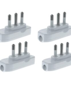 Spina Elettrica Piatta Salvaspazio Laterale 2P+T 16A 250V Bianco XSL1027A