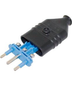 Alternative view of Spina Antischiacciamento 2P+T In PVC 16A 250V Nero