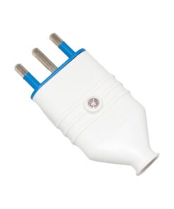 Spina Antischiacciamento 2P+T In PVC 10A 250V Bianco