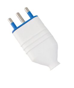 Alternative view of Spina Antischiacciamento 2P+T In PVC 10A 250V Bianco