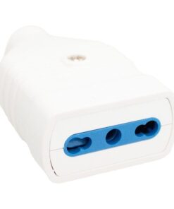 Presa Antischiacciamento 2P+T In PVC Bipasso 10/16A 250V Bianco