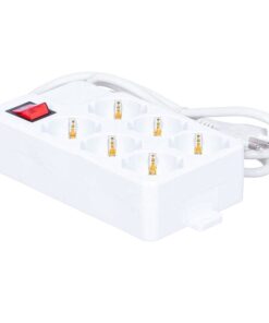 Alternative view of Multipresa Ciabatta Elettrica Con 6 Prese Schuko 10/16A Interruttore Spina 16A Cavo 1,5M Bianco