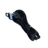 Prolunga Lineare Colore Nero 10M 3X1.0mm Spina Italiana 16A Presa Bipasso 10/16A Max 3500W
