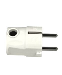 Alternative view of Spina Schuko 16A 250V 3500W 2P+T Uscita Cavo Laterale Multistandard Tedesco Italiano Bianco