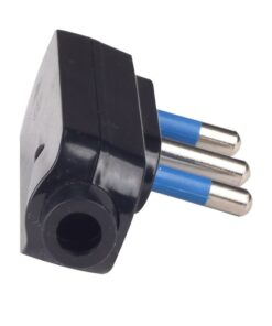 Alternative view of Spina Elettrica Salvaspazio Laterale 2P+T 16A 25V Max 1500W Nero