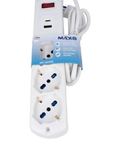 Multipresa 7 in 1, USB A + C + 3 Prese per Bipasso + 2 Schuko/ EU 1.5m