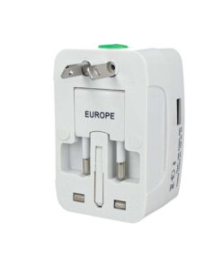 Adattatore Universale da Viaggio Con Presa EU UK USA AUS CN Con Caricatore USB 5V 1A