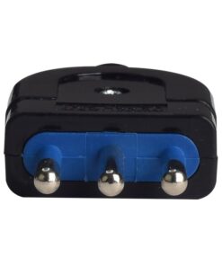 Spina Elettrica Piatta Salva Spazio 2P+T 10A 250V Max 1500W Nero