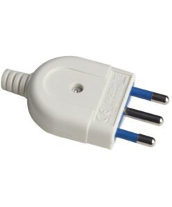 Spina Elettrica 2P+T 16A 250V Max 1500W Bianco