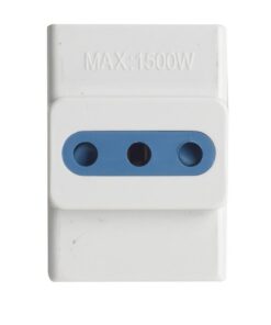 Adattatore Tripla Spina Elettrica 2P+T 10A con 3 Presa 10A 2P+T 250V Max 1500W Bianco