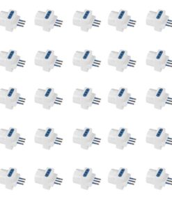 Adattatore Tripla Spina Elettrica 2P+T 10A con 2 Presa 10A 2P+T e 1 Presa Ita 10A / Schuko 16A 250V Max 1500W Bianco (AP1105)