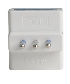 Adattatore Tripla Spina Elettrica 2P+T 10A con 2 Presa 10A 2P+T e 1 Presa Ita 10A / Schuko 16A 250V Max 1500W Bianco (AP1105)