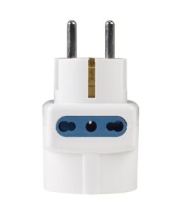 Alternative view of Adattatore Tripla Spina Schuko 16A con 2 Prese Bipasso 10A/16A 2P+T e 1 Presa Universale 10/16A Schuko
