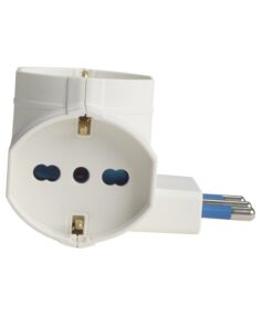 Alternative view of Adattatore Tripla Spina 16A con 3 Prese Universali Ita 10A/16A Schuko 16A 250V Max 1500W Bianco