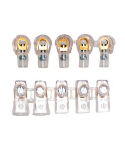 Morsetti Unipolari 2 Stecche da 5 Pezzi Sezione 4 mm²