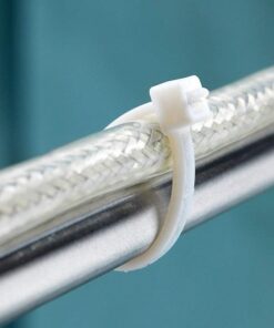 50 Pezzi Fascette Stringicavo Bianco 2,5 X 200 MM