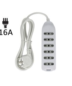 Multipresa Ciabatta Elettrica 6 Posti Prese Bipasso 10/16A Cavo Lunga 1,5 Metri Spina 16A Laterale SKU-8709