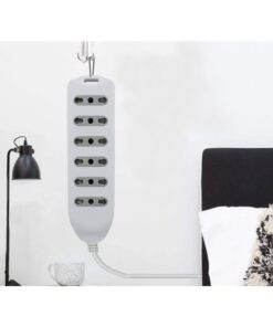 Multipresa Ciabatta Elettrica 6 Posti Prese Bipasso 10/16A Cavo Lunga 1,5 Metri Spina 16A Laterale SKU-8709