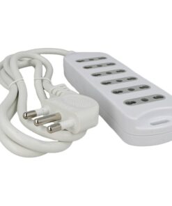 Multipresa Ciabatta Elettrica 6 Posti Prese Bipasso 10/16A Cavo Lunga 1,5 Metri Spina 16A Laterale SKU-8709