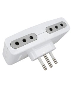 Alternative view of Adattatore Quadruplo Spina Piccola 10A Con 4 Prese Italiana 10A 2P+T Bianco SKU-8725