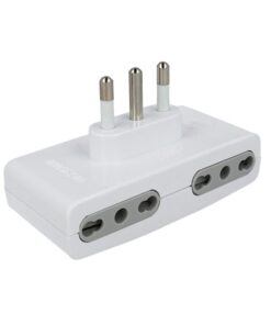 Alternative view of Adattatore Quadruplo Spina Grande 16A Con 4 Prese Bipasso 10/16A 2P+T Bianco SKU-8726