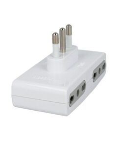 Adattatore Quadruplo Spina Grande 16A Con 4 Prese Bipasso 10/16A 2P+T Bianco SKU-8726
