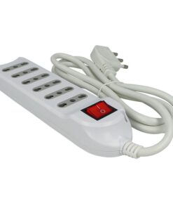 Multipresa Ciabatta Elettrica 6 Posti Prese Bipasso 10/16A Con Interruttore Spina 16A Laterale Cavo 1,5 Metri SKU-8742