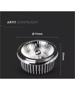 Lampada Faretto Led AR111 20W AC 220V Caldo 3000K Doppio Riflettori Intercambiabile 20 40 Gradi SKU-212792