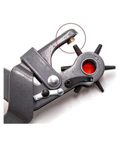 Pinza A Fustella Fustellatrice Pinza Perforatrice per Cuoio e Cinture 6 Misure Fori