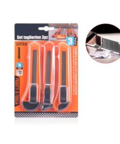 Kit 3 Taglierini Cutter 18mm Economico