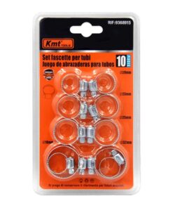 10 Pezzi Fascette Stringitubo Regolabili 18-32mm Acciaio Inossidabile 5 Misure