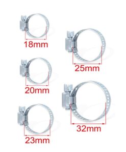 Alternative view of 10 Pezzi Fascette Stringitubo Regolabili 18-32mm Acciaio Inossidabile 5 Misure