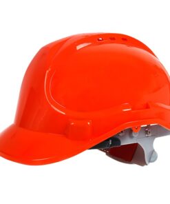 Casco Antinfortunistica da Costruzione con Cinturino a 6 Punti Casco di Sicurezza Colore Rosso