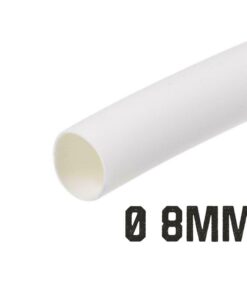 Alternative view of 1 Metro Tubo Guaina Termorestringente Diametro 8mm Colore Bianco