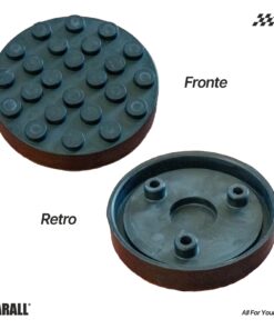 Alternative view of 4 Pezzi Tamponi a Cuffia in Gomma Tondo 120x25mm Con 3 Pioli