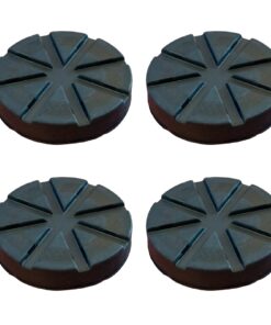 4 Pezzi Tamponi a Cuffia in Gomma Tondo per Ponti Sollevatori Diametro 123mm Spessore 22mm