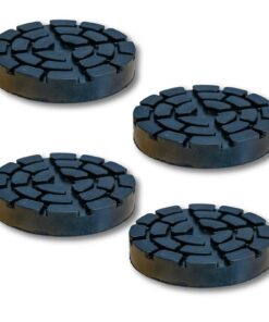 4 Pezzi Tamponi a Cuffia in Gomma Tondo 133x23mm Per Ponte Sollevatore Ravaglioli Sirio Space