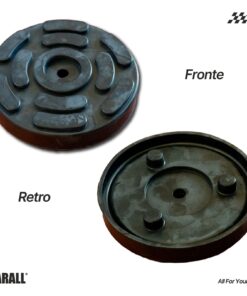 Alternative view of 4 Pezzi Tamponi a Cuffia in Gomma Tondo 140x27mm Con Foro Centrale Per Ponte Sollevatore Ravaglioli OMCN