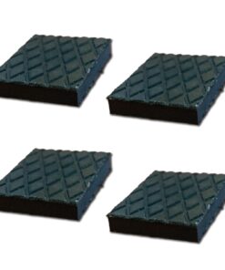 4 Pezzi Tamponi in Gomma per Ponti Sollevatori 140x110x20mm