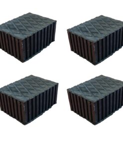 4 Pezzi Tamponi in Gomma per Ponti Sollevatori 160X120X80mm